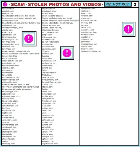 SCAM LIST 2