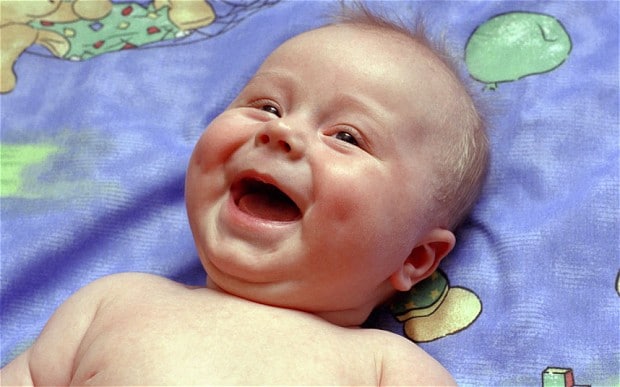 Laughing baby