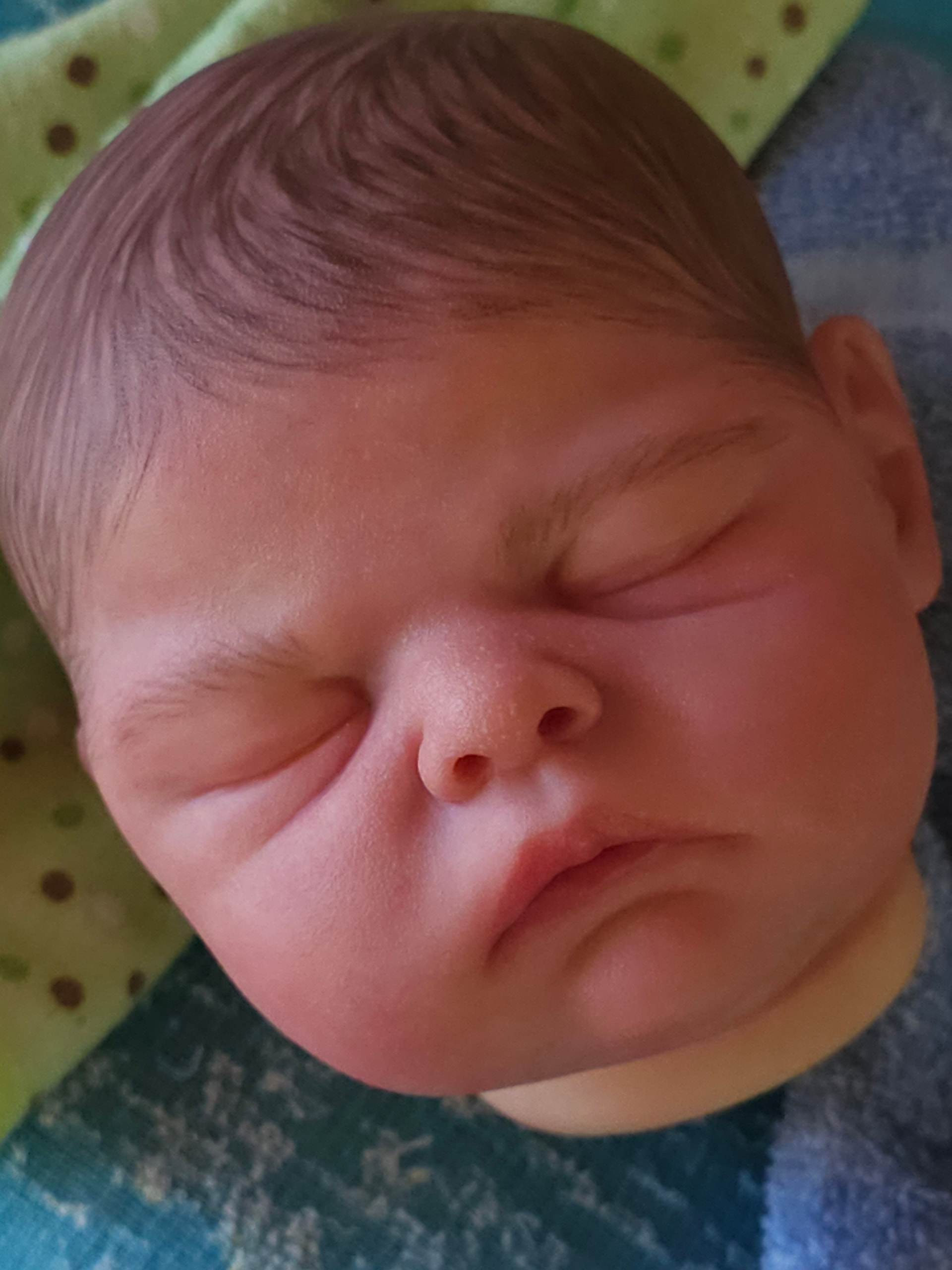 My first head of hair painting with another brand heatset - Baby Talk ...