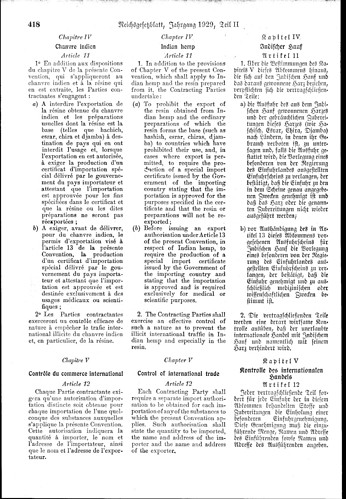 192906 - Umsetzung Opiumabkommen von 1925 - Indischer Hanf