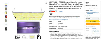 Screenshot 2025-10-22 at 16-48-33 AMZTREND HP3000 Growing Lights for Indoor Plants Full Spectrum LED Grow Lamp 240 Watt Lamp with 4 Levels Dimming 0%-100% Plant Light for Grow Tent 60 x 90 cm Amazon.de Garden