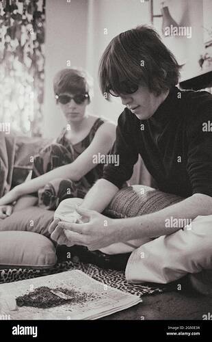 vintage-foto-von-hippies-in-der-wohnung-die-zigaretten-mit-marihuana-rollt-usa-marz-1969-2g50e34