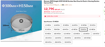 Screenshot 2025-10-01 at 11-15-43 Diameter 30CM Height 15CM SUS All Stainless Steel Sieve for Electric Vibrating Machine Optional Mesh - AliExpress
