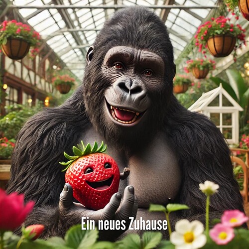 gorilla_strawberry_happy