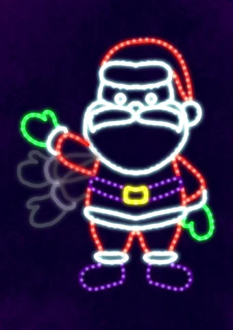 Merry Xmas Neon GIF