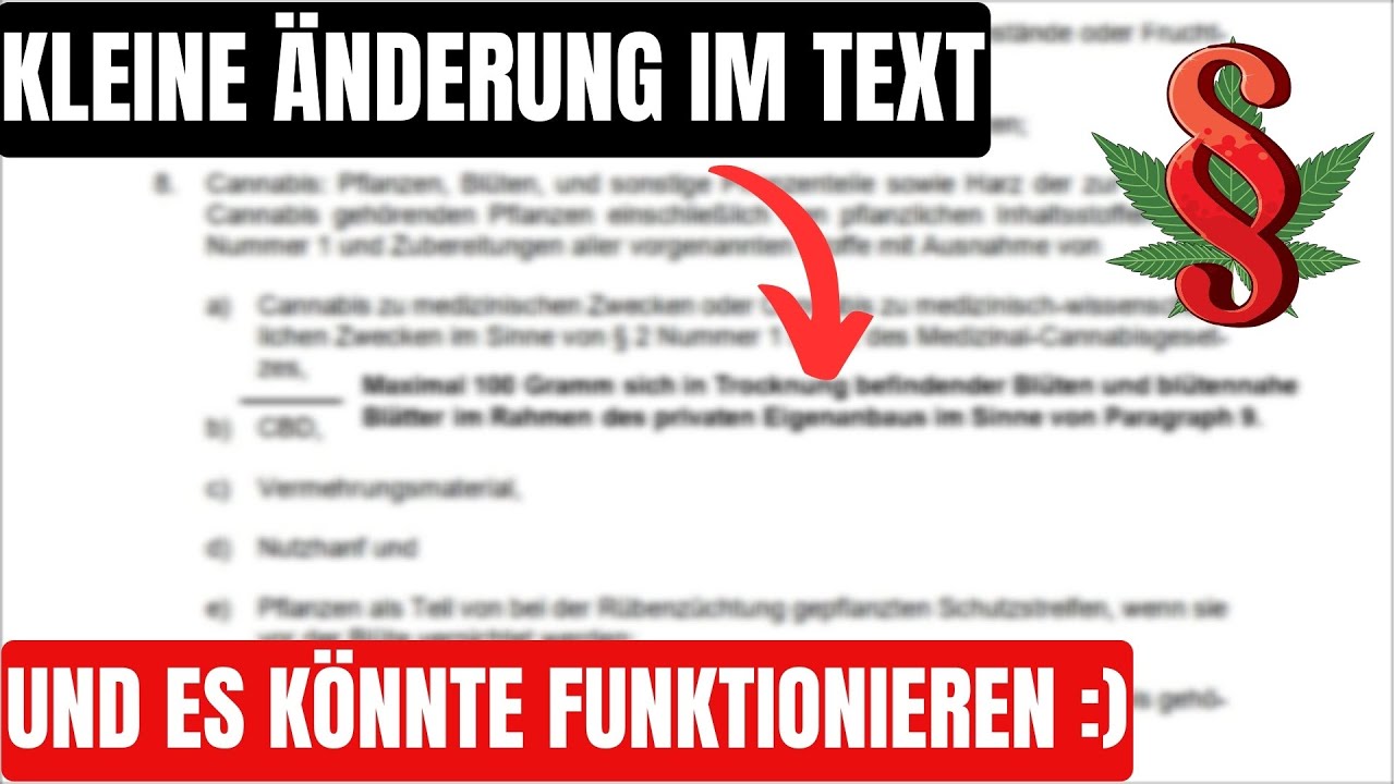 Wie der private Eigenanbau praktibel wĂŒrde đ„Š | aktueller Gesetzesentwurf CanG | Legalisierung