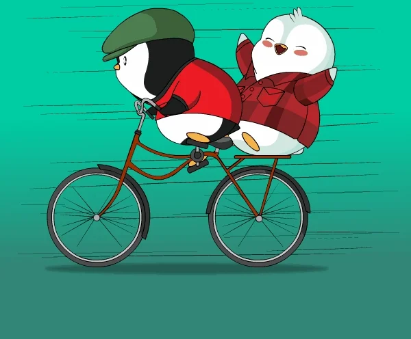 Tour De France Bike GIF by Pudgy Penguins