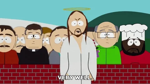 angry jesus GIF by South Park
