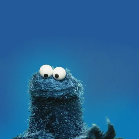 Hungry Cookie Monster GIF by Sesame Street