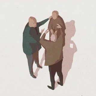 argument three man GIF by Nikolar