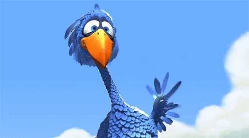 Blue Bird Hello GIF