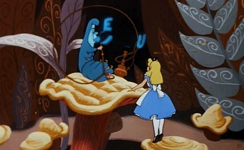 alice in wonderland hookah GIF