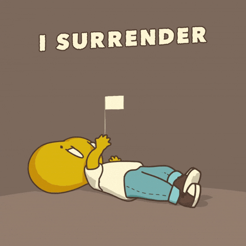 You Win White Flag GIF by LT3 Creations