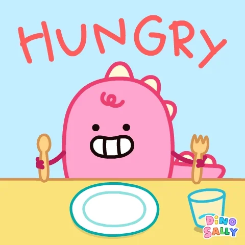 Happy Feed Me GIF by DINOSALLY