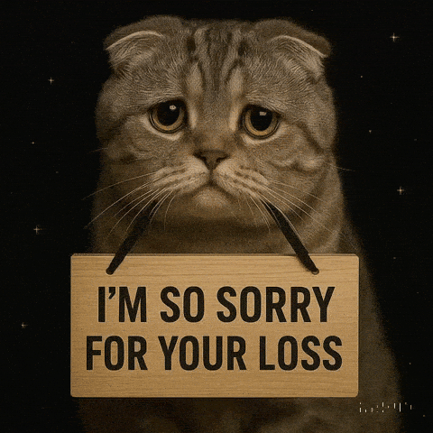 Sorry Cat GIF by Maryanne Chisholm - MCArtist