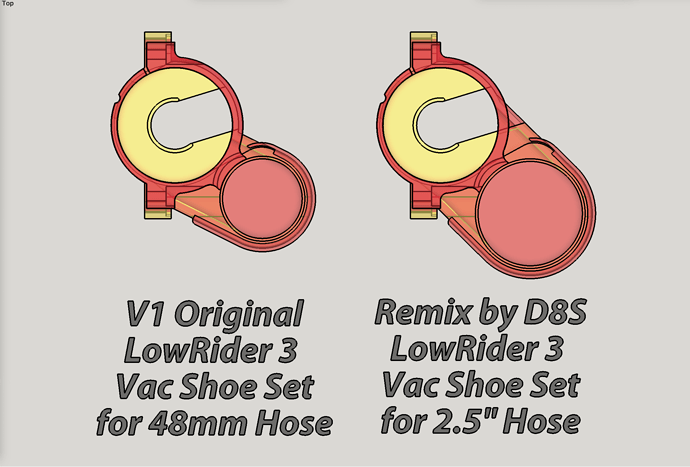 LowRider 3 CNC dust shoe REMIX FOR 2.5" HOSE 02