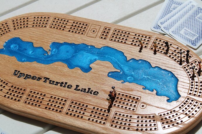 Cribbage Board in the Sun