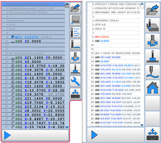 v12 VS 11 default gcode view