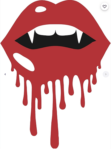 Screenshot 2025-04-21 at 17-20-33 Vampire Dripping Blood Metal Print for Sale by Thecolorfulink Redbubble