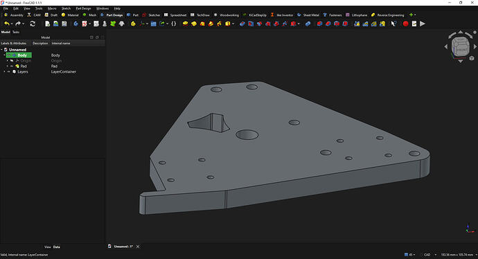 Part ready to Export or CAM