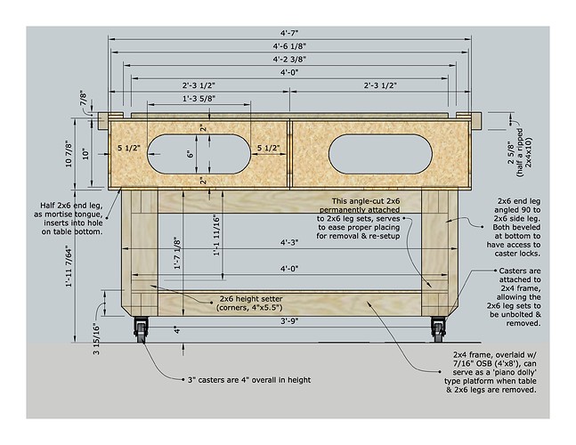 Table Plan for LowRider v2, 58 x 113, OSB 9 ft, ver H_07