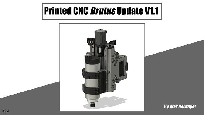 Printed CNC Brutus Update V1.1 Manual
