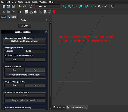 Zooming in further on troublesome vertexes