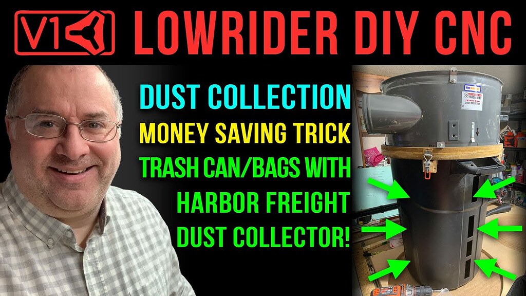 DIY CNC money saving trick for Dust Collection: Use normal trash 