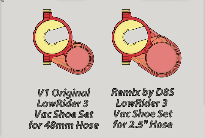03 LowRider 3 CNC dust shoe REMIX FOR 2.5" HOSE v1.1
