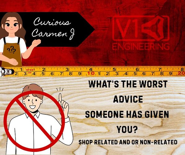 V1 worst advice
