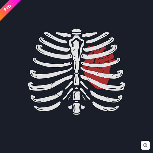 Screenshot 2025-04-21 at 17-07-16 Heart in a rib hand drawn illustration 2534513 Vector Art at Vecteezy
