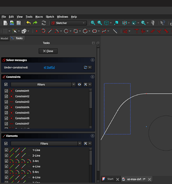Selecting a troublesome vertex via LClick-drag
