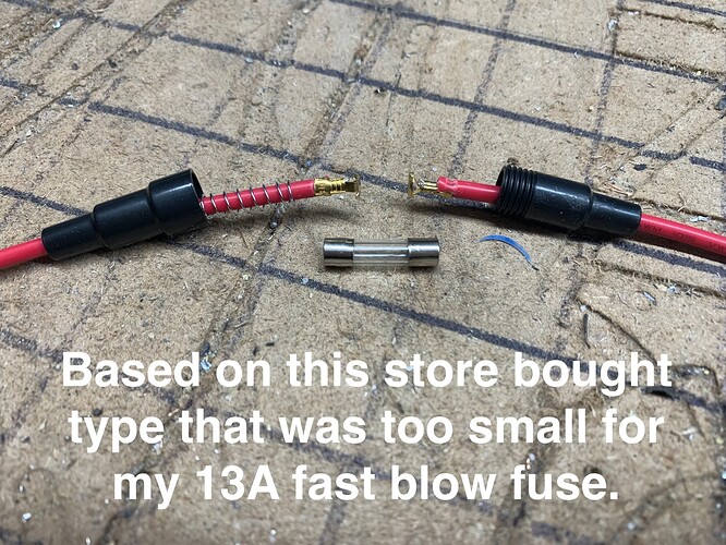 04. Based on this store bought type that was too small for my 13A fast blow fuse