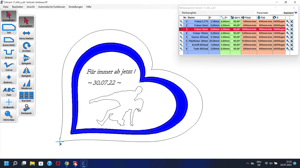 bohren clipart heart