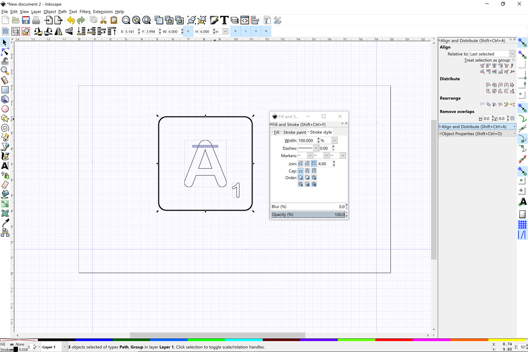 inkscape trace bitmap stroke only