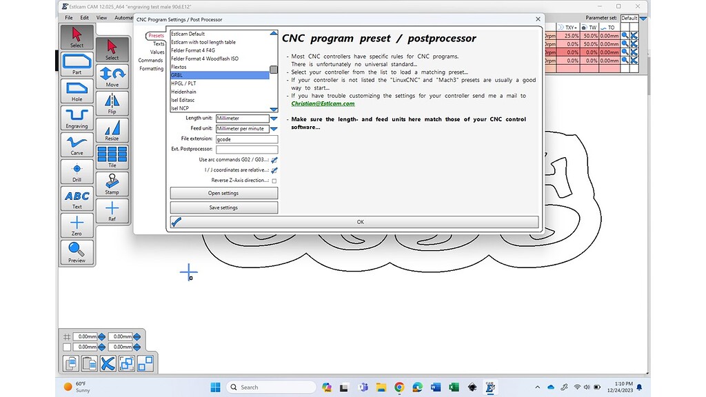 Estlcam 12 and Marlin Post Processer (Solution) - EstlCAM - V1