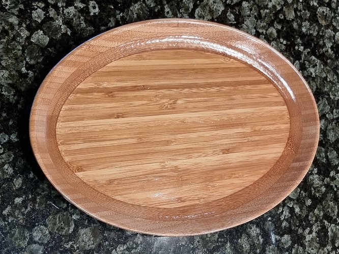 Bamboo plate after finishing