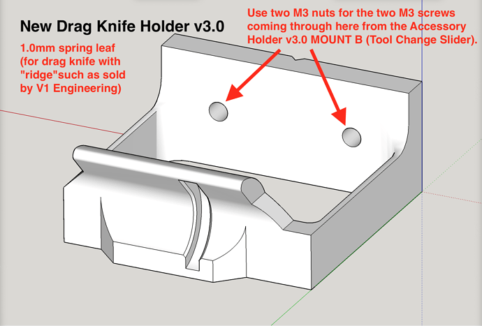09. New Drag Knife Holder v3.0 - 1.0mm spring leaf (for drag knife such as sold by V1 Engineering) with labels