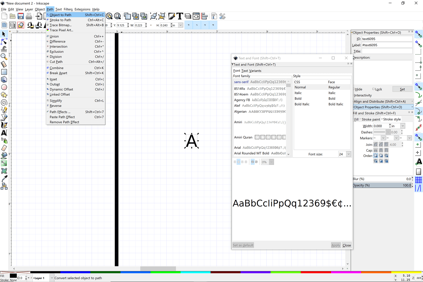 inkscape trace bitmap icon