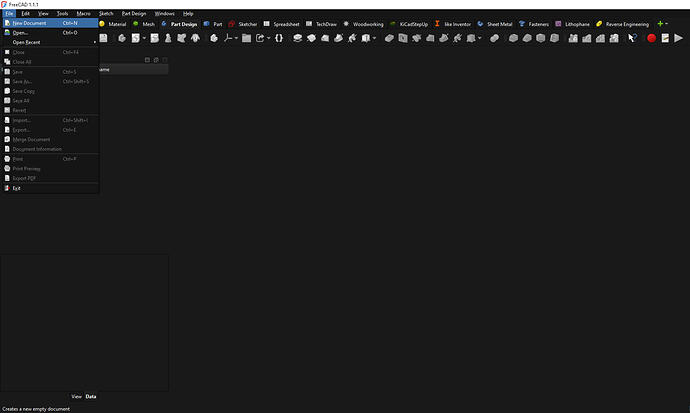 Create a New Document