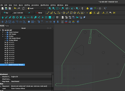 Wiring up the outer contour