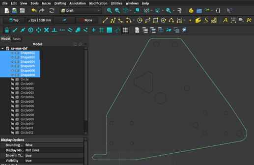 Upgrading the final shapes