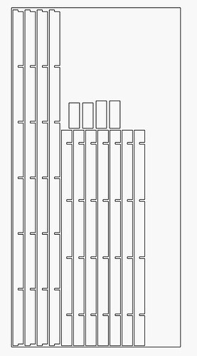 table top rib layout