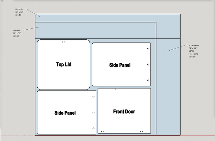 15 options for 1:8" Acrylic for Side Doors and Front Door