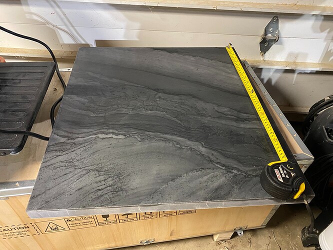 Granite remnant off-cut for flat surface for making printer frames IMG_7136