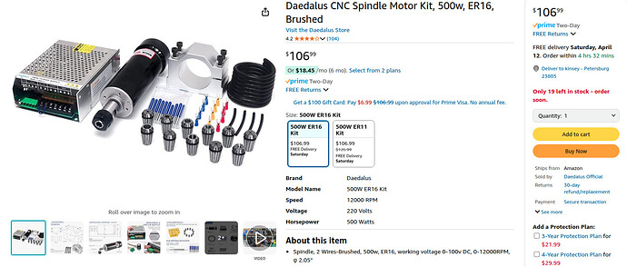spindle choice