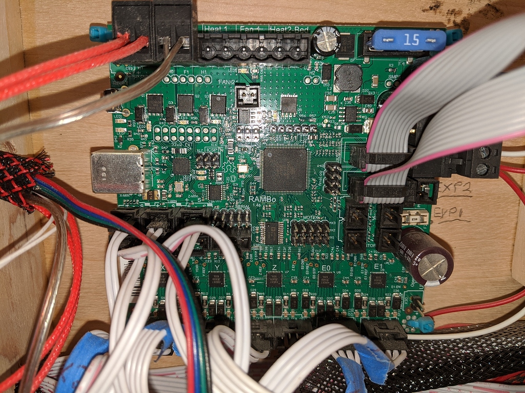 Heat Rambo Board Connecting the V1 MK8 Style Extruder to the RAMBO 1.4a Board ...