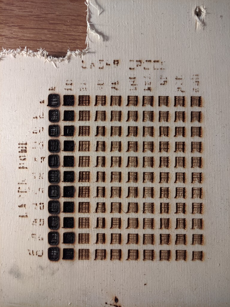 Laser engraver help cannot find right setting Troubleshooting V1