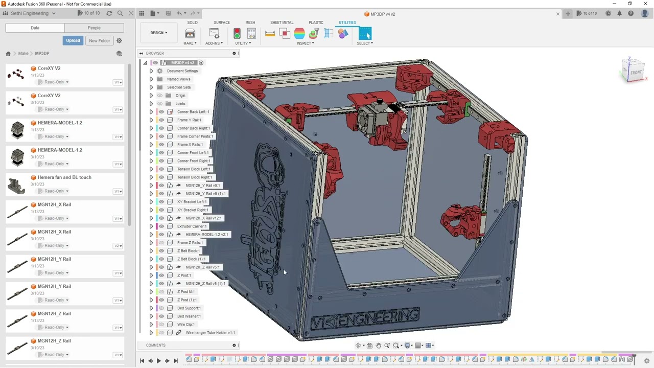 How to 3D print a stl model in Fusion 360 to a custom printer