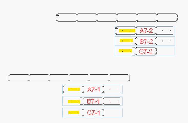 strut plate layout